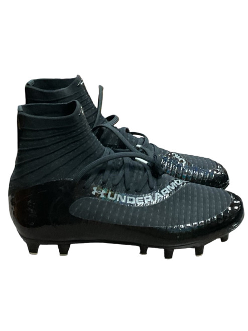 Vist Large View of Product Image Which is Used Under Armour HIGHLIGHT 2 MC KNITE FB CLEATS Adult FB Cleats Black Senior 8.5