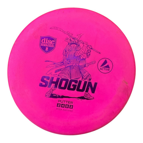 Vist Large View of Product Image Which is Used Discmania ACTIVE SHOGUN Disc Golf Putter Neon Pink 167g