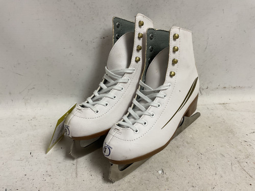 Vist Large View of Product Image Which is Used Lake Placid CASCADE Women’s Figure Skates White Senior 8