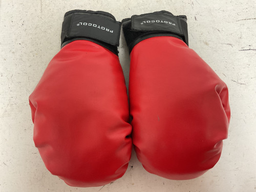 Vist Large View of Product Image Which is Used PROTOCOL BOXING GLOVES Boxing Gloves Red And Black Senior