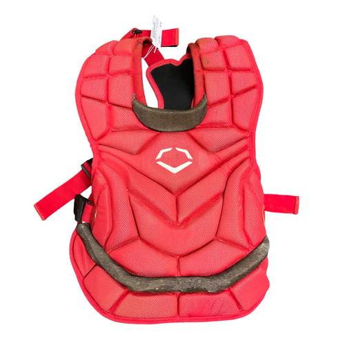 Vist Large View of Product Image Which is Used Evoshield PRO-SRZ Catchers Chest Protector Red Adult