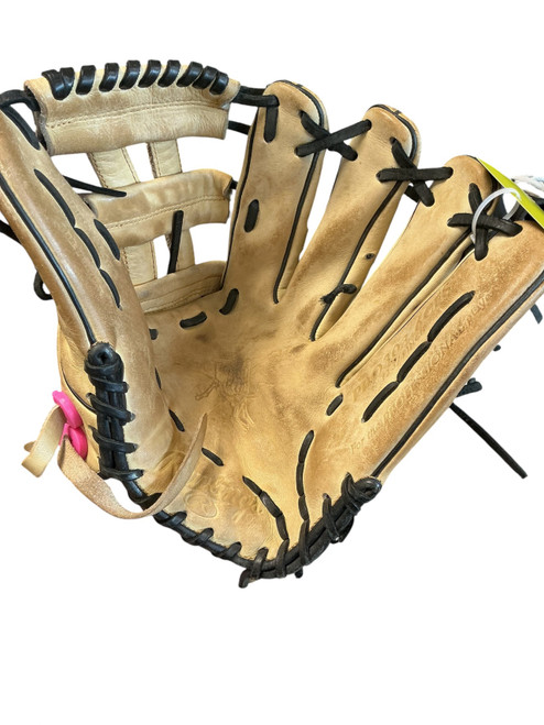 Vist Large View of Product Image Which is Used Rawlings HEART OF THE HIDE BB/SB Glove RH Throw Brown 12 3/4"