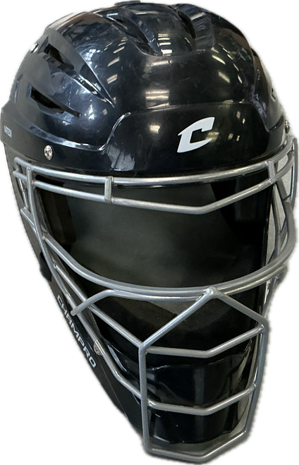 Vist Large View of Product Image Which is Used Champro CATCHERS HELMET W/MASK Catchers Helmet w/Mask Black LG