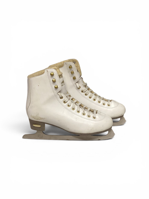 Vist Large View of Product Image Which is Used Lake Placid ALPINE 900 WomensFigure Skate White Senior 7