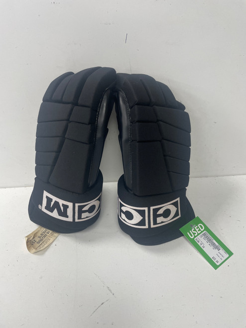 Vist Large View of Product Image Which is Used CCM 90 Senior Gloves Black 15"