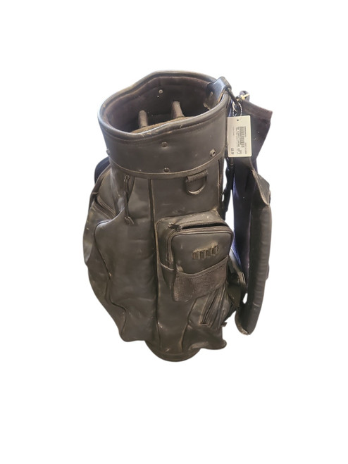Vist Large View of Product Image Which is Used PRO CLASSIC LEATHER CART BAG Mens Cart Bag Black