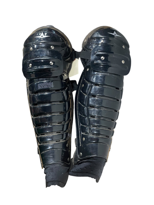Vist Large View of Product Image Which is Used SHIN GUARDS Catchers Leg Guards Black Youth