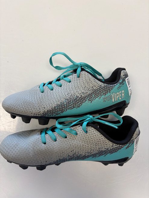 Vist Large View of Product Image Which is Used Soccer Cleats Grey Junior 03