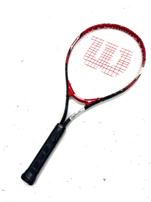 Vist Large View of Product Image Which is Used Wilson UK Junior Tennis Racquet Red 25"