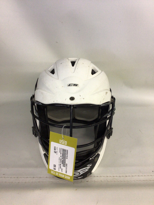 Vist Large View of Product Image Which is Used Cascade CS YOUTH HELMET Lacrosse Helmet White SM