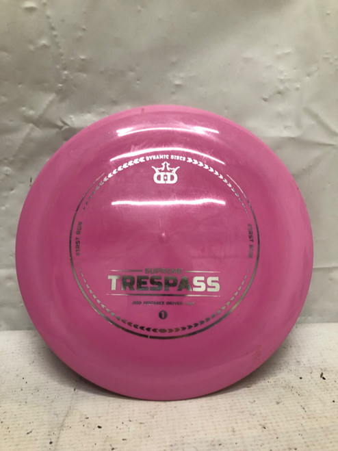 Vist Large View of Product Image Which is Used Dynamic Discs SUPREME TRESPASS Disc Golf Driver Pink 175g
