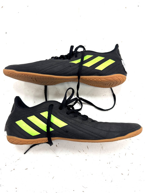 Vist Large View of Product Image Which is Used Adidas Soccer Indoor Shoes Black Senior 9.5