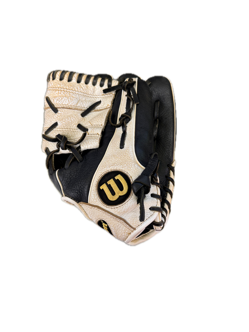 Vist Large View of Product Image Which is Used Wilson SIREN FP A05LF2012 BB/SB Glove LH Throw White 12"