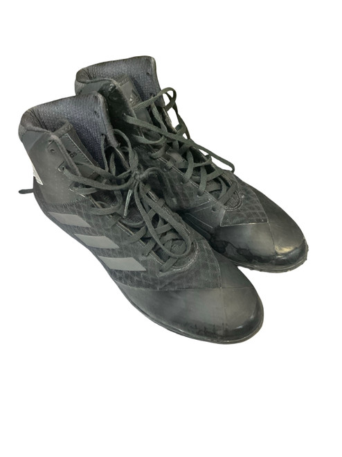 Vist Large View of Product Image Which is Used Adidas MAT WIZARD 4 Wrestling Shoes Black Senior 10
