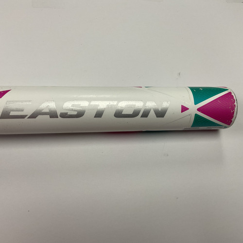 Vist Large View of Product Image Which is Used Easton Topaz FP18TPZ Fastpitch Bat Pink And White 32"