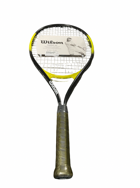 Vist Large View of Product Image Which is Used Wilson ENERGY XL Adult Tennis Racquet Black 4 3/8"