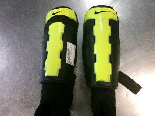 Vist Large View of Product Image Which is Used Nike Soccer Shin Guards Adult Black XL