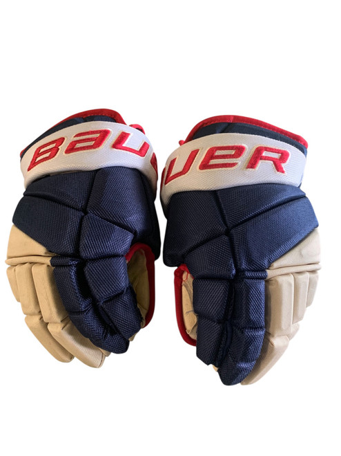 Vist Large View of Product Image Which is Used Bauer VAPOR PRO  Gloves Navy Blue 13"