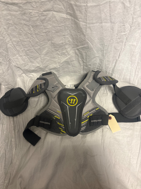 Vist Large View of Product Image Which is Used Warrior FATBOY NEXT Lacrosse Shoulder Pads Grey XXS