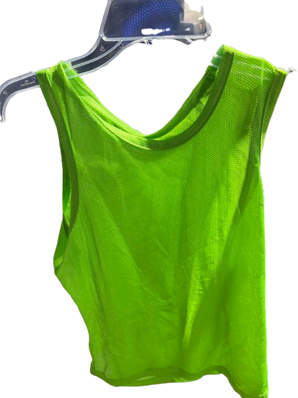 Vist Large View of Product Image Which is Used GREEN MESH PINNIE Soccer Top Yth Green Youth