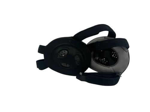 Vist Large View of Product Image Which is Used Asics Unrestrained Adult Wrestling Headgear Black