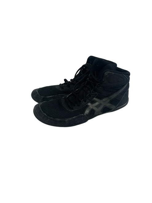Vist Large View of Product Image Which is Used Asics Matflex Mens 8 Wrestling Shoes Black 