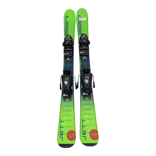 Vist Large View of Product Image Which is Used Elan LETT Boys DH Ski/Binding Green 100 cm