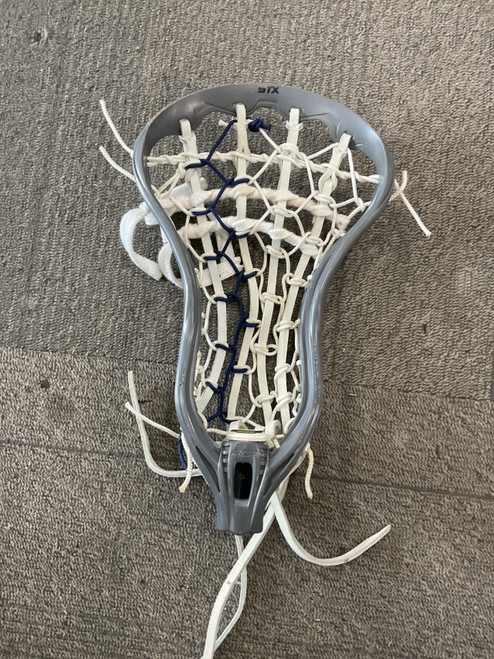 Vist Large View of Product Image Which is Used STX SUPER POWER TRADITIONAL STRUNG Mens Lacrosse Head Grey