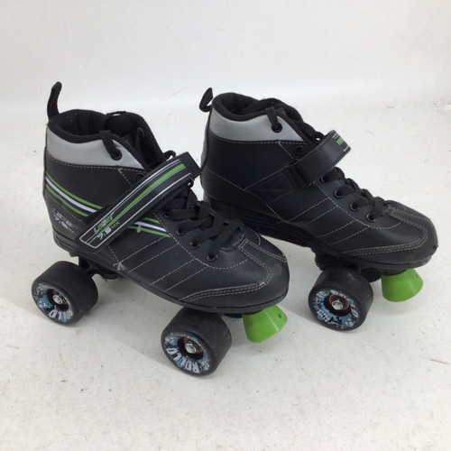 Vist Large View of Product Image Which is Used RollerDerby LASER 7.9 MX SR 6 ROLLER SKATES Senior Roller Quad Skates Black Senior 6