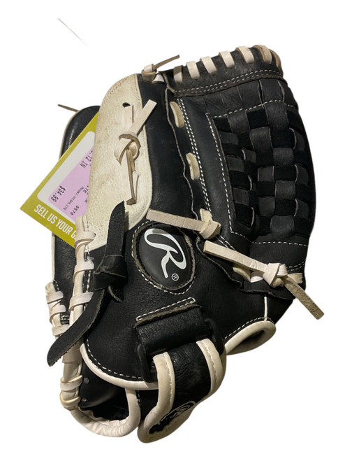 Vist Large View of Product Image Which is Used Rawlings HIGHLITE BB/SB Glove LH Throw Black 12"