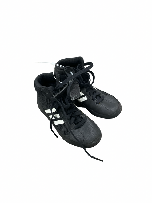 Vist Large View of Product Image Which is Used Adidas Wrestling Shoes Black Youth 11.0