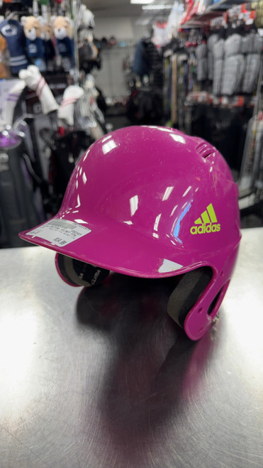 Vist Large View of Product Image Which is Used Adidas BATTING HELMET YTH Batting Helmet No Mask Pink XS