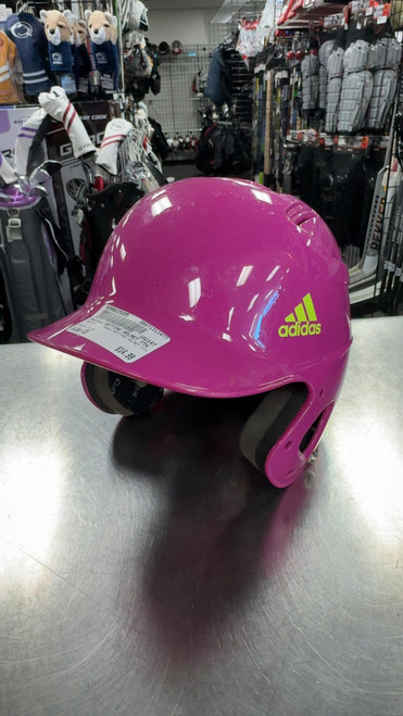 Vist Large View of Product Image Which is Used Adidas BATTING HELMET YTH Batting Helmet No Mask Pink XS
