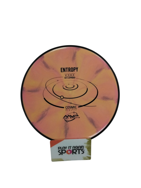 Vist Large View of Product Image Which is Used MVP ENTROPY Disc Golf Putter Orange
