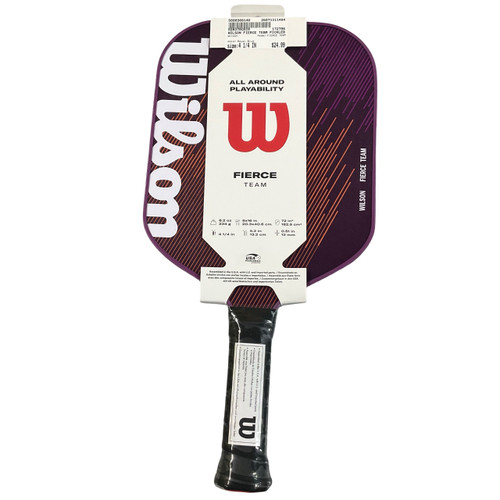 Vist Large View of Product Image Which is Used Wilson FIERCE TEAM Pickleball Racquet Royal Blue 4 1/4"