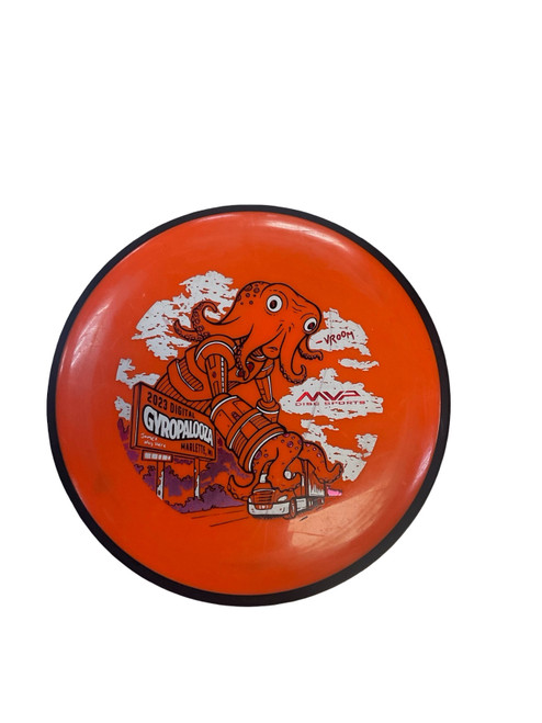 Vist Large View of Product Image Which is Used MVP NEU DETOUR Disc Golf Mid Range Orange 176g