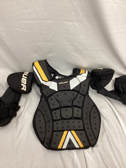Vist Large View of Product Image Which is Used Bauer STREET GOALIE CHEST PROTECTOR Junior Body Armor MD
