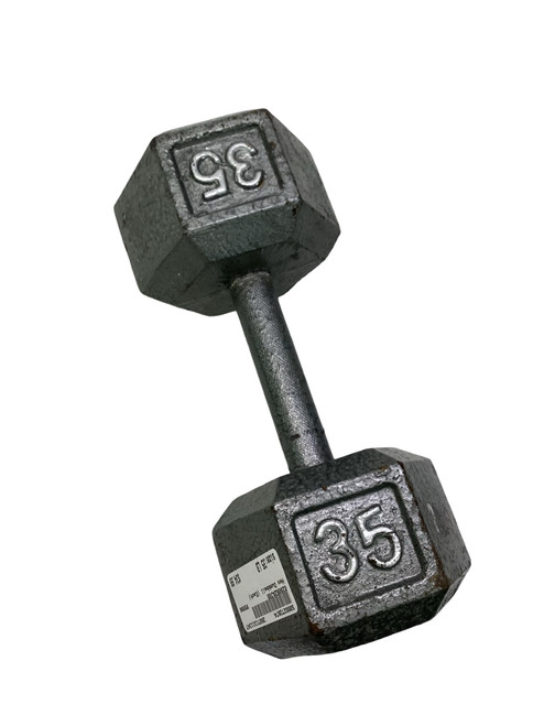 Vist Large View of Product Image Which is Used Hex Dumbbell (Each) 35 lb