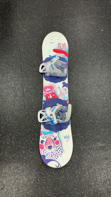 Vist Large View of Product Image Which is Used Burton CHICKLET Girls Board/Binding White 115 cm