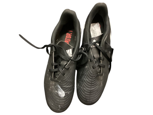 Vist Large View of Product Image Which is Used Adidas Soccer Cleats Black Youth 08.5