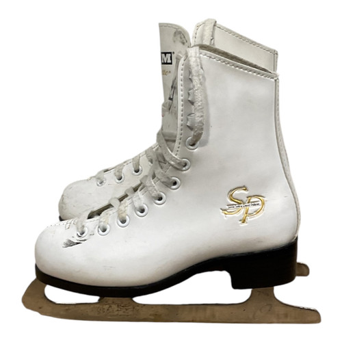 Vist Large View of Product Image Which is Used JAMIE SALE DAVID PELLETIER Girls Figure Skate White Youth 11.0