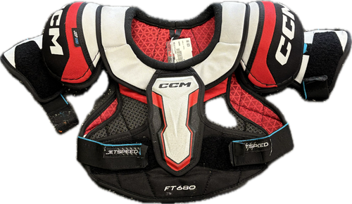 Vist Large View of Product Image Which is Used CCM FT860 Junior Shoulder Pads SM