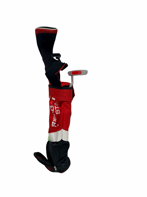 Vist Large View of Product Image Which is Used RISING STAR Jr Golf Package Set RH Red 3-Piece Age 3-5