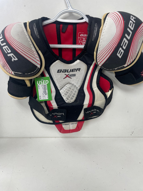 Vist Large View of Product Image Which is Used Bauer VAPOR X30 Junior Shoulder Pads LG