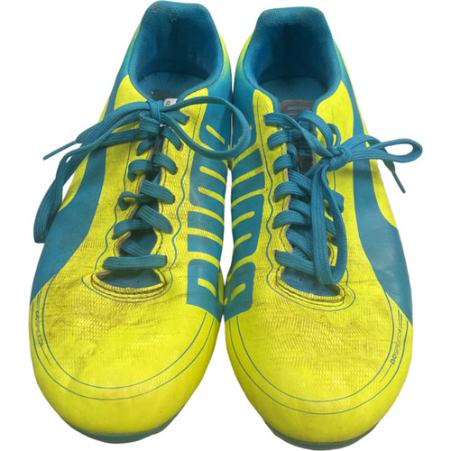 Vist Large View of Product Image Which is Used Puma EVOSPEED Soccer Cleats Optic Yellow Senior 6.5