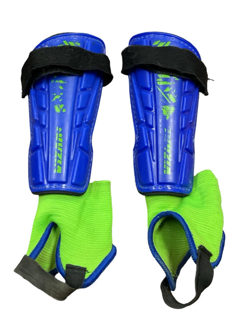 Vist Large View of Product Image Which is Used Vizari Soccer Shin Guards Junior Royal Blue Junior