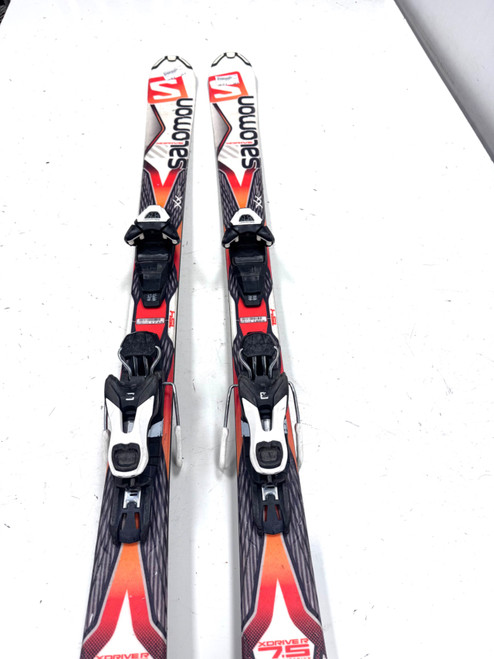 Vist Large View of Product Image Which is Used Salomon X DRIVE 7.5 Mens DH Ski/Binding Orange 154 cm
