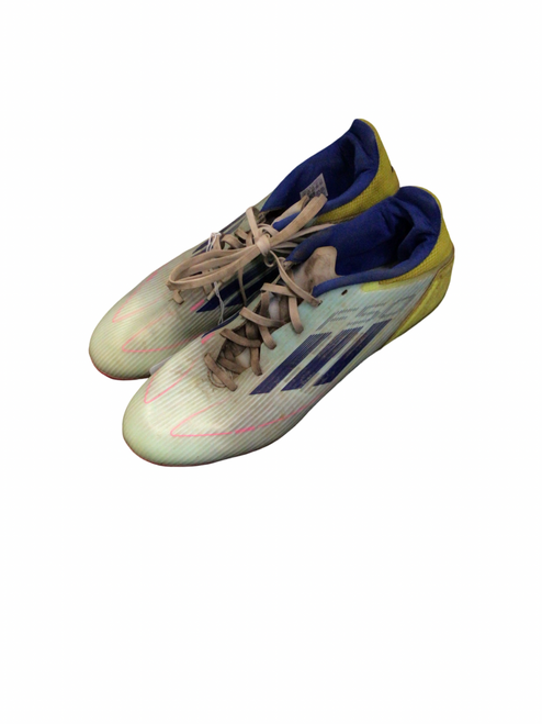 Vist Large View of Product Image Which is Used Adidas Soccer Cleats Teal Senior 11