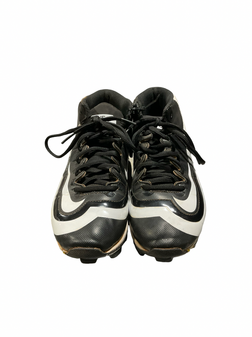Vist Large View of Product Image Which is Used Nike HUARACHE BLK/WHT CLEATS BB/SB Cleats Black Junior 05.5