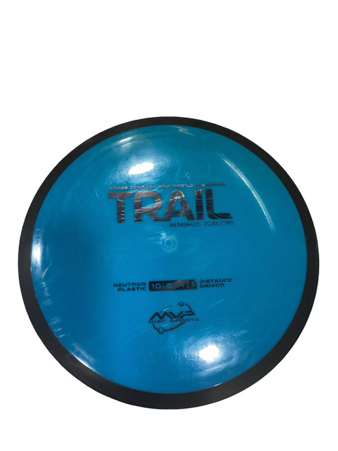 Vist Large View of Product Image Which is Used MVP NEUTRON TRAIL Disc Golf Driver Navy Blue
